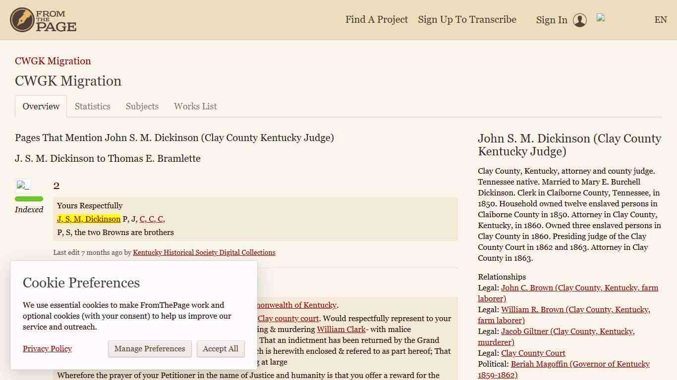 CWGK Migration | FromThePage